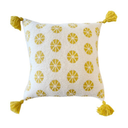 MEROPE, Sherpa Acrylic Knit Cushion cover,50x50cm, yellow, 1pack - thumbnail 5