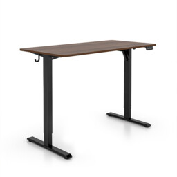 ochama Electric Standing Desk, Walnut Colour, 120*60cm, Full Board Tabletop, 2-Level Memory Height, 70KG Load Capacity, UK Standard & CE Dual Certification, Eco-Friendly Tabletop, Desk for Office / Study / Gaming - thumbnail 2