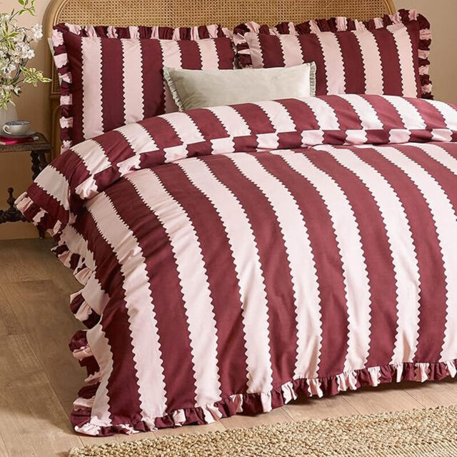 Wylder Duvet Cover Set Bridie Burgundy/Blossom King - image 1