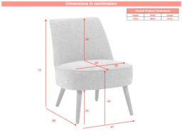 Accent Chair Reagan Teal - thumbnail 5