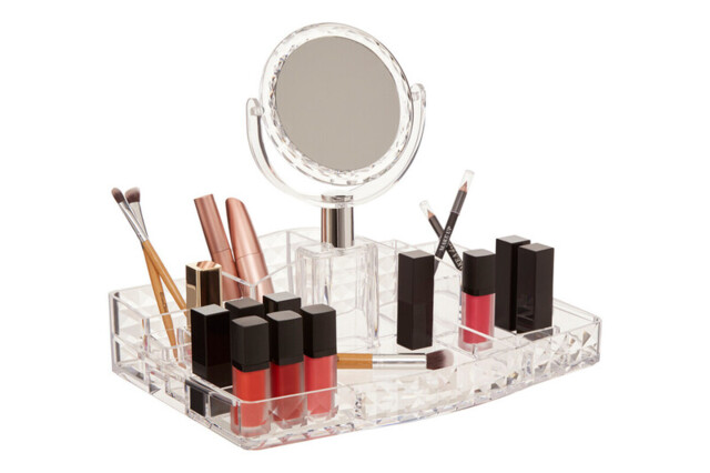 Maison by Premier Beauty Cosmetic Organiser With A Mirror - image 1
