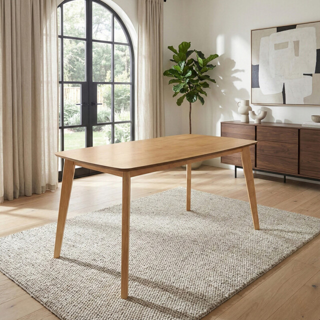 Dining Table Lexington Rectangle Oak 75x120cm - image 1