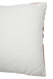 Bosie Cushion Ozella Embroidered Terracotta/Cream Rectangle 30x50cm - thumbnail 2