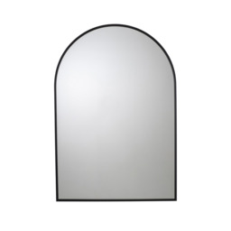 Croydex Mirror Arched Black 50x73cm - thumbnail 1