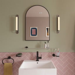 Croydex Mirror Arched Black 50x73cm - thumbnail 2