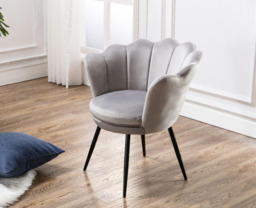 Ya-Home Accent Chair Upholstered Lounge Armchair with Golden Legs, Modern Petal Side Chair Corner Chair for Living Room/Bedroo - thumbnail 6