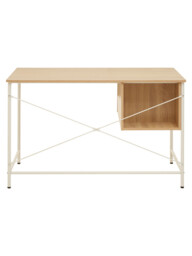 Interiors by Premier Desk Bradury 2 Drawers Oak/White - thumbnail 5
