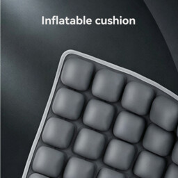 JORDAN&JUDY Inflatable Seat Cushion with Pump,Pressure-Relief Air Cushion for Home,Car & Office,Grey - thumbnail 2