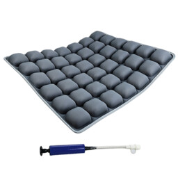 JORDAN&JUDY Inflatable Seat Cushion with Pump,Pressure-Relief Air Cushion for Home,Car & Office,Grey - thumbnail 1