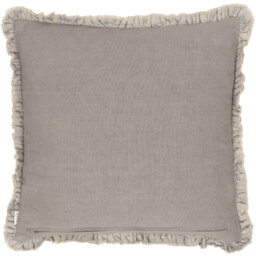 Yard Cushion Bertie Washed Cotton Velvet Square Taupe 45x45cm - thumbnail 7