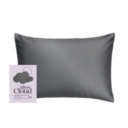 Silver Cloud Satin Silver Ion Infused Pillowcase Charcoal - thumbnail 1