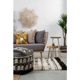 Bosie Rug Jango Tribal 80% Wool 20% Cotton Rectangle Natural/Black 120x180cm - thumbnail 5