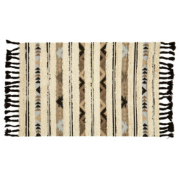 Bosie Rug Jango Tribal 80% Wool 20% Cotton Rectangle Natural/Black 120x180cm - thumbnail 6