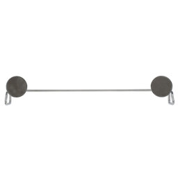 Croydex Stick 'n' Lock Towel Rail - Chrome - thumbnail 6