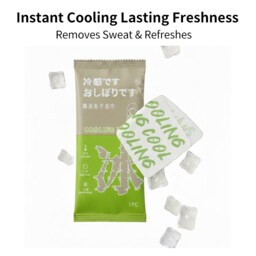【Summer Cooling】JORDAN&JUDY Vibrant Lime Cooling Towel (Extended Cool Sensation Towel), 65cm, 10 packs, Buy 1 Get 1 Free - thumbnail 4