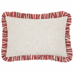 Furn Cushion Camron Stripe Rectangle Red 46x60cm - thumbnail 2