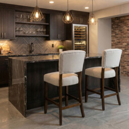 Bar Stool Oakridge Light Grey/Walnut - thumbnail 5