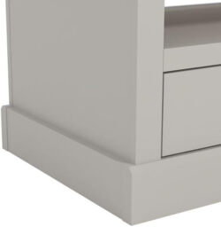 Galano Surrey 2 Drawer Coffee Table – Rectangular Living Room Table with Storage Cabinet – Minimalist Design in Engineered Wood – Light Grey/Oak - thumbnail 4