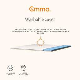 Emma Mattress Topper Original Airgocell & HRX Foam Reversible 6cm Height Double - thumbnail 7