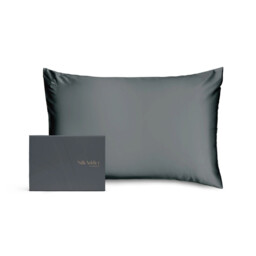 Silk Addict 100% Mulberry Silk Pillowcase Charcoal - thumbnail 3