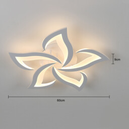 Pheashine   Dimmable LED Ceiling Light Remote Control Flower Shape White for Living Room Bedroom Kitchen Hallway Dining - thumbnail 2