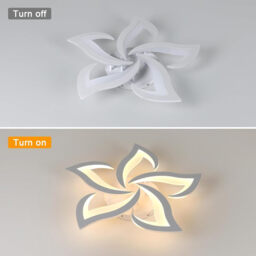 Pheashine   Dimmable LED Ceiling Light Remote Control Flower Shape White for Living Room Bedroom Kitchen Hallway Dining - thumbnail 4