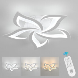 Pheashine   Dimmable LED Ceiling Light Remote Control Flower Shape White for Living Room Bedroom Kitchen Hallway Dining - thumbnail 7