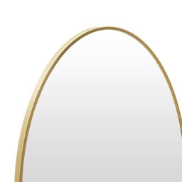 Melodieux Oval Wall Mirror 61x91cm Gold Circle Hanging Wall Home Decorative Wall Mounted Vanity Mirror for Bathroom Living Room Hallway - thumbnail 7