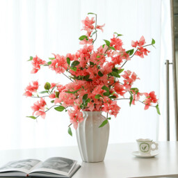 5PCS 29.52in/74.98cm Bougainvillea Artificial Flowers Fake Bougainvillea Branches Faux Flowers Vines for Home，Garden，Wedding，Party，Indoor and Outdoor，Floral Arrangement and DIY Decor(pink) - thumbnail 4