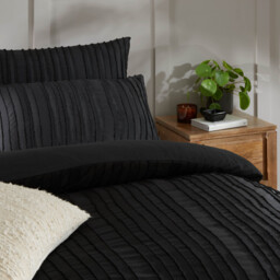 Duvet Day Duvet Cover Set Harrison Stripe Black King - thumbnail 3