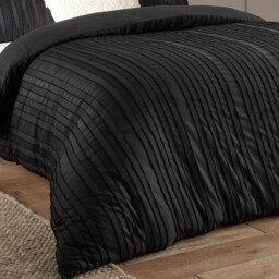 Duvet Day Duvet Cover Set Harrison Stripe Black King - thumbnail 2
