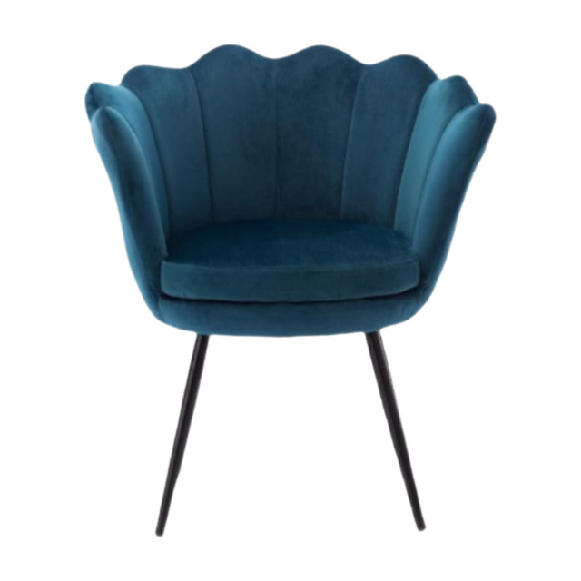 Ya-Home Accent Chair Upholstered Lounge Armchair with Golden Legs, Modern Petal Side Chair Corner Chair for Living Room/Bedroo - image 1