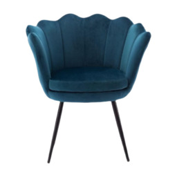 Ya-Home Accent Chair Upholstered Lounge Armchair with Golden Legs, Modern Petal Side Chair Corner Chair for Living Room/Bedroo - thumbnail 1