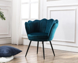 Ya-Home Accent Chair Upholstered Lounge Armchair with Golden Legs, Modern Petal Side Chair Corner Chair for Living Room/Bedroo - thumbnail 2