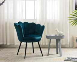 Ya-Home Accent Chair Upholstered Lounge Armchair with Golden Legs, Modern Petal Side Chair Corner Chair for Living Room/Bedroo - thumbnail 5