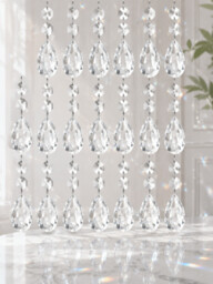 JU7CER 20PCS Crystal Mesh Pendant Ornaments - Tree of Life Hanging Decor, Window Ornament, Garden Light Catcher for Weddings, Christmas Must-Have - thumbnail 3