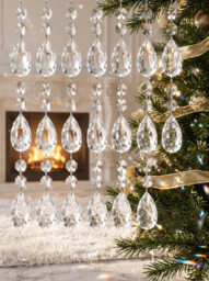 JU7CER 20PCS Crystal Mesh Pendant Ornaments - Tree of Life Hanging Decor, Window Ornament, Garden Light Catcher for Weddings, Christmas Must-Have - thumbnail 1