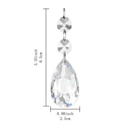 JU7CER 20PCS Crystal Mesh Pendant Ornaments - Tree of Life Hanging Decor, Window Ornament, Garden Light Catcher for Weddings, Christmas Must-Have - thumbnail 4