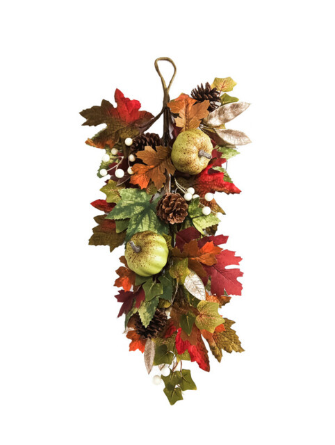 Daisy Darcy 70cm Autumn Pumpkin Swag - image 1