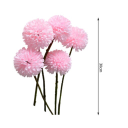 Wei's Moment 6Pcs Artificial  Flowers Artificial Hydrangea Decoration for Wedding Vase Pink - thumbnail 4