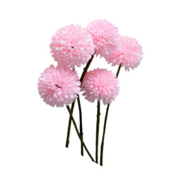 Wei's Moment 6Pcs Artificial  Flowers Artificial Hydrangea Decoration for Wedding Vase Pink - thumbnail 2