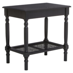 Interiors by Premier Side Table Heritage Square Black - thumbnail 1