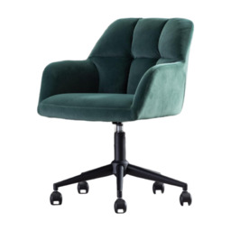 chairus Desk Chair Velvet Home Office Chair 360° Swivel Task Chair with Adjustable Height - thumbnail 1