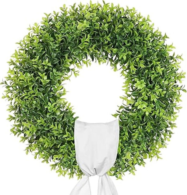 24 Inch Large Boxwood Wreath-1pcs - image 1