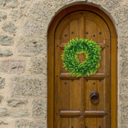 24 Inch Large Boxwood Wreath-1pcs - thumbnail 2
