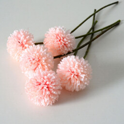 Wei's Moment 6Pcs Artificial  Flowers Artificial Hydrangea Decoration for Wedding Vase Meat pink - thumbnail 3