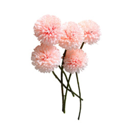 Wei's Moment 6Pcs Artificial  Flowers Artificial Hydrangea Decoration for Wedding Vase Meat pink - thumbnail 5