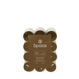 Spaas Tealights Warm Wonder 4.5h Burn Time Brown 24pcs - thumbnail 1
