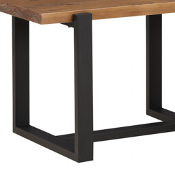 Dining Bench Pembroke Pine Natural/Black - thumbnail 6