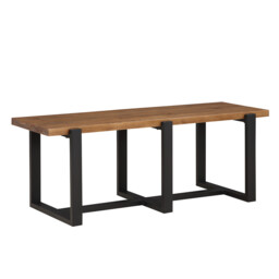 Dining Bench Pembroke Pine Natural/Black - thumbnail 4